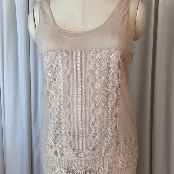 DKNY Mesh Lace Cami Top - Picture 1 of 6